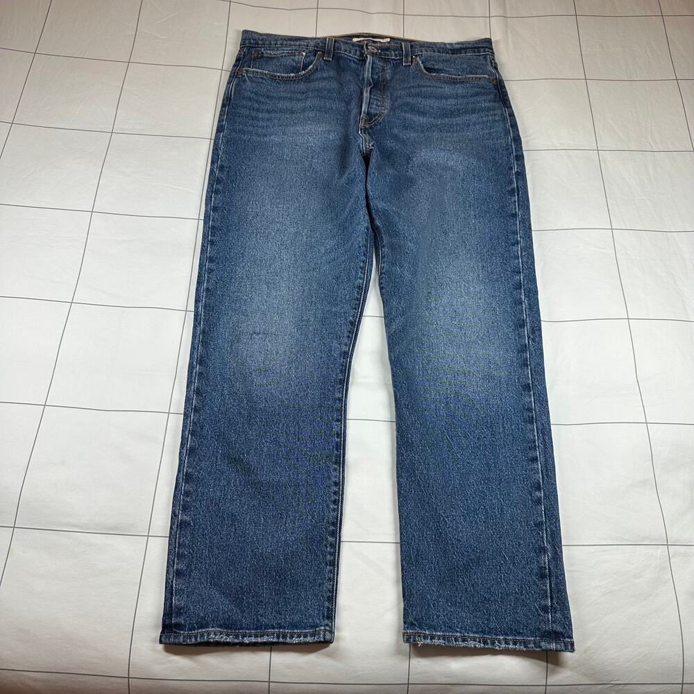 Levi's Premium Jeans Womens 31 Blue Wedgie Straight Leg Button Fly High Rise